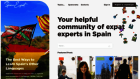 What Spainexpat.com website looked like in 2023 (1 year ago)