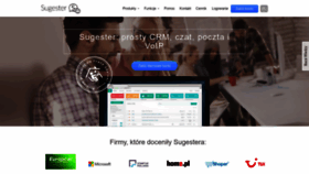 What Sugester.pl website looked like in 2023 (1 year ago)