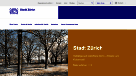What Stadt-zuerich.ch website looked like in 2023 (1 year ago)
