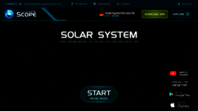 What Solarsystemscope.com website looked like in 2023 (1 year ago)