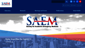 What Saem.org website looked like in 2023 (1 year ago)