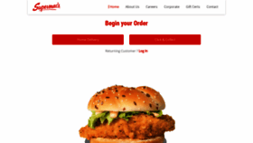 What Supermacs.ie website looked like in 2023 (1 year ago)