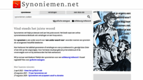 What Synoniemen.net website looked like in 2023 (1 year ago)