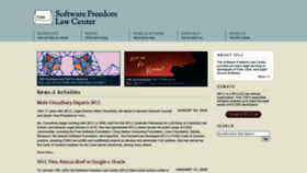 What Softwarefreedom.org website looked like in 2023 (1 year ago)