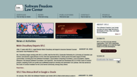 What Softwarefreedom.org website looked like in 2023 (3 years ago)