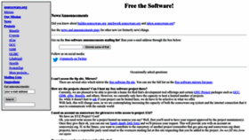 What Sourceware.org website looked like in 2023 (1 year ago)