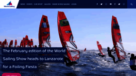 What Sailing.org website looked like in 2023 (1 year ago)