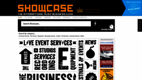 What Showcase-music.com website looked like in 2023 (1 year ago)
