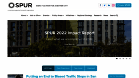 What Spur.org website looked like in 2023 (1 year ago)