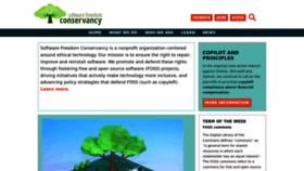 What Sfconservancy.org website looked like in 2023 (1 year ago)