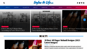 What Stylesatlife.com website looked like in 2023 (1 year ago)
