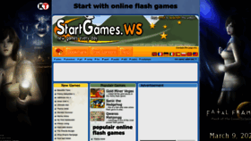 What Startgames.ws website looked like in 2023 (1 year ago)
