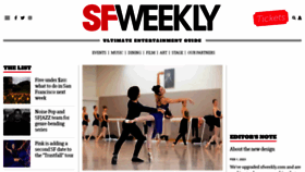 What Sfweekly.com website looked like in 2023 (1 year ago)