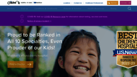 What Stlouischildrens.org website looked like in 2023 (1 year ago)