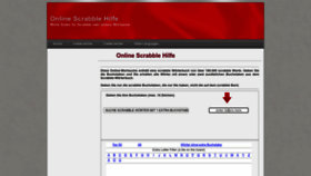 What Scrabblehilfe.de website looked like in 2023 (1 year ago)
