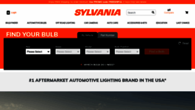 What Sylvania.com website looked like in 2023 (1 year ago)