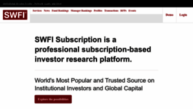 What Swfinstitute.org website looked like in 2023 (1 year ago)