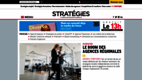What Strategies.fr website looked like in 2023 (1 year ago)