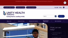 What Stmichaelshospital.com website looked like in 2023 (2 years ago)