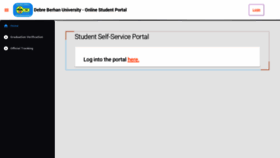 What Studentportal.dbu.edu.et website looked like in 2023 (1 year ago)