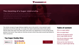What Sugardaddylife.net website looked like in 2023 (1 year ago)