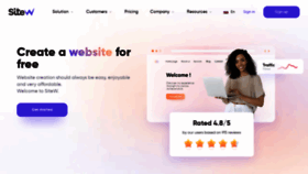 What Sitew.com website looked like in 2023 (1 year ago)