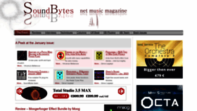 What Soundbytesmag.net website looked like in 2023 (1 year ago)