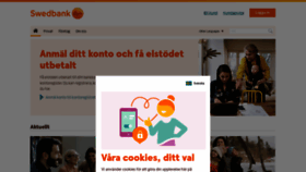 What Swedbank.se website looked like in 2023 (1 year ago)