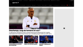 What Sports.fr website looked like in 2023 (1 year ago)