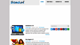 What Sordum.org website looked like in 2023 (1 year ago)