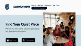 What Soundprint.co website looked like in 2023 (2 years ago)