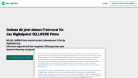 What Sellwerk.de website looked like in 2023 (1 year ago)
