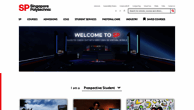 What Sp.edu.sg website looked like in 2023 (3 years ago)