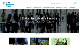 What Sustainablefinance.ch website looked like in 2023 (1 year ago)