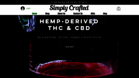 What Simplycraftedcbd.com website looked like in 2023 (1 year ago)