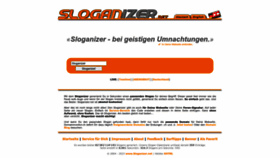 What Sloganizer.net website looked like in 2023 (1 year ago)