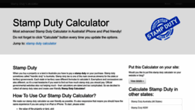 What Stampdutycalc.com.au website looked like in 2023 (1 year ago)