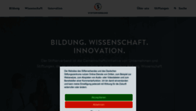 What Stifterverband.de website looked like in 2023 (1 year ago)