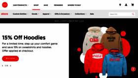 What Shareacoke.com website looked like in 2023 (1 year ago)