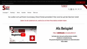 What Swisssalarydirect.ch website looked like in 2023 (1 year ago)