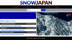 What Snowjapan.com website looked like in 2023 (1 year ago)