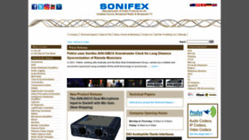 What Sonifex.co.uk website looked like in 2023 (1 year ago)