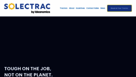 What Solectrac.com website looked like in 2023 (1 year ago)