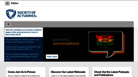 What Soa.org website looked like in 2023 (2 years ago)