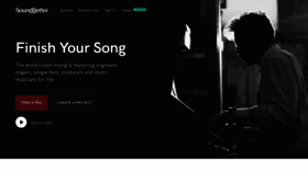 What Soundbetter.com website looked like in 2023 (1 year ago)