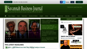 What Savannahbusinessjournal.com website looked like in 2023 (1 year ago)