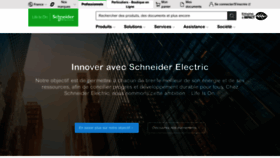 What Schneider-electric.fr website looked like in 2023 (1 year ago)