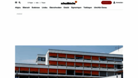 What Schwaebische.de website looked like in 2023 (1 year ago)