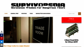 What Survivopedia.com website looked like in 2023 (1 year ago)