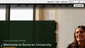 What Scnm.edu website looked like in 2023 (1 year ago)